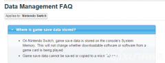 任天堂Switch主机暂不支持